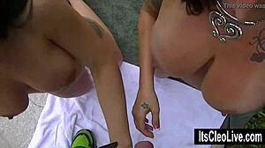 Cleo and Her Hot Friend Share an Unexpected Outdoor Encounter Filled with Surprising Twists and Turns