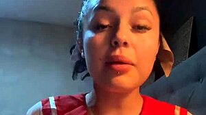 La puta colegiala Helena Danae delights us with her vaginal juices from wet pussy masturbation with dildo.