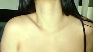 Brunette with Very Wet Pussy Masturbating with Fingers!