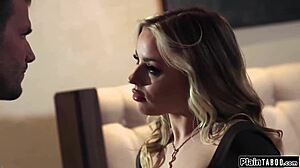 Not brother tricks bitchy stepsis into deepthroat face fucking and rough monster cock pounding in shaved tight pussy