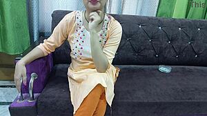 Indian couple has first-time romantic sex with boyfriend convincing girlfriend in Hindi