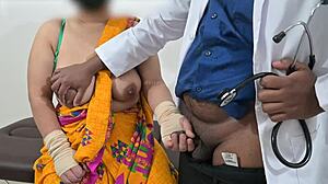 i feel so turned on as doctor checks telugu aunty boobs in hospital