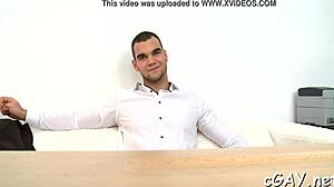 handsome hunk gets his gay hole thrashed during fucking blowjob cock sucking pov