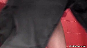 Blonde in rope bondage anal toyed, oh god it's so deep and rough, making me gag.