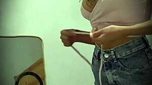 real hidden camera catches colombian model with big tits and perfect body in outdoor public