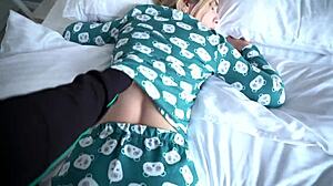 Stepmom And Stepson Share Hotel Bed For Intimate Doggystyle And Creampie Action