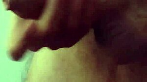 I feel so excited as Ella plays with my cock's precum while recording everything, ending in a handjob with her covered in cum from our real amateur couple session.