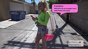 Blonde Slut Carolina Sweets Takes Big Cock in Wet Pussy and Ass with Squirting Action