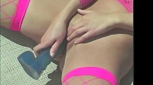 Oh wow Ashley Blue gets fucked hard by big dick in the pool with anal and facial cumshot!