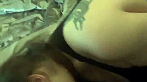 Sloppy Redhead Plays with Monster Black Cock Toy!