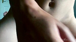 hot blonde samantha flair contrasts stepdad's double cumshot with her big tits