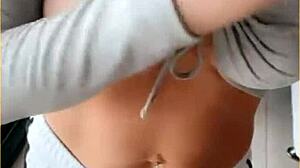 Wifey Stuns In Perfect Tit Flashing Shirt