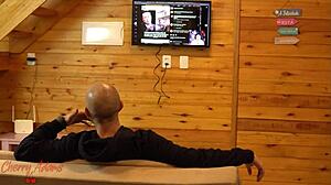 He Wanted to Watch TV but I Needed to Fuck - Turned Off the Screen and Rode His Dick Until I Squirted with Facial Cumshot!