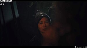 nerdy vampire leana lovings bites rikako katayama 😈 asian babe transforms into pussy-craving lesbian in halloween cosplay domination