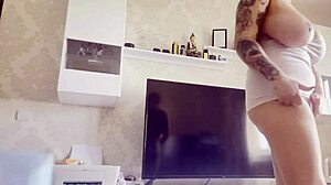 Teen mini skirt ass and pussy masturbate, showing those small tits and big ass