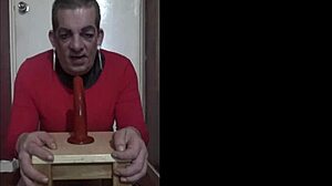 Oh man, this bisexual crossdresser is tasting his own ass from dildo toys 😈🍑