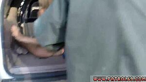 police uniform threesome strip search leads to hot sex