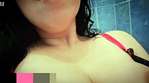 shes super horny going into the bathroom to masturbate and squirt for her first time