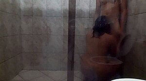 Sex In The Bathroom With A Big Couple Big Ass And Big Dick