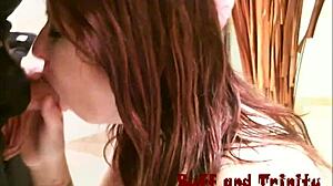 Teen amateur Lynzey Ryder experiences first time casting with interview swallowing and newbie excitement on sofa