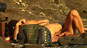 chatting about that mature couple getting it on at the beach with some wild fucking