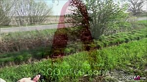 Deutsche FKK Oma Gets Fucked by Two Young Guys in Threesome