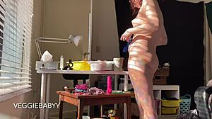 watching me tidy my room without clothes - complete voyeur fantasy pov video
