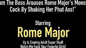 Yum the Boss Shakes Phat Ass for Rome Major's Big Black Cock in Doggystyle