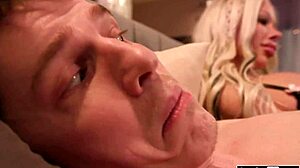 trans threesome explodes with bareback action and crossdressing fun!