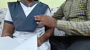 Bold Teacher Tempts Student into Intense Hairy Pussy Repair Session Hindi Voice