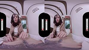 hey, vrcosplayx has lilyan red as mikasa attacking your titanic dick in 3d pov doggystyle and blowjob parody with natural tits and costumes