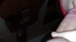 Girlfriend blindly sucks old friend without knowing she's filmed