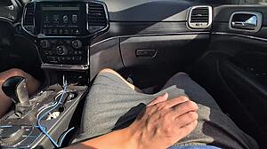 hey, wanna see this messy handjob with a huge cumshot while we're driving? it's wild and sticky, right?