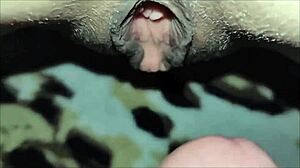 why is my ass spread wide with holes gaped in soaked stockings?