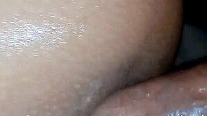 hard arab couple dives into sex with anal creampie inside big ass