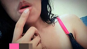 shes super horny going into the bathroom to masturbate and squirt for her first time