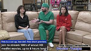 omg dr tampa checks out brooklyn rossi's first gyno exam in latex gloves and sneakers 😱
