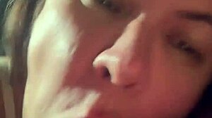 Intense oral sex from amateur milf addicted to big cock