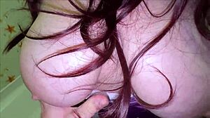 mature milf with big ass heads to bathroom but ends up in steamy sex