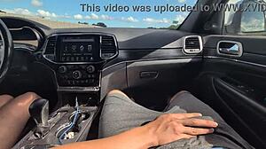 hey, wanna see this messy handjob with a huge cumshot while we're driving? it's wild and sticky, right?