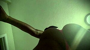 Petite ebony girl shows off her twerking skills