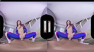 dva cosplay gamer girl gets her pussy pounded hard in vr porn!!