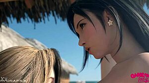 I feel so thrilled with this awesome hot threesome fucking on final fantasy beaches featuring licking in doggystyle bent over bikini action with beautiful group fantasy.