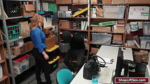 Why is this shoplifter guy banging the blonde LP's pussy in hardcore group action?