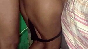 Neighbor's brunette wife gets doggystyle pounding secretly while her husband is away