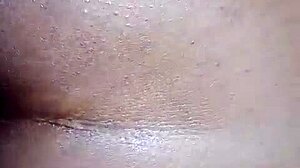 REXTIPY AND MELINA! OILED SKINNY BLACK BABE WITH BIG TITS AND SMALL WAIST IN ACTION