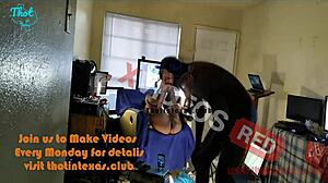 Stroking pussy drilling some pussy with fat black mama riding big ass