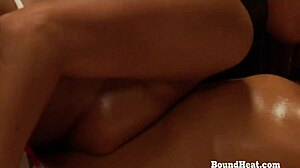 the education of adela busty lesbian slave gives perfect sex massage to mistress