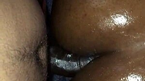 Pretty Black Ass Oiled Up for Sexy Anal Action