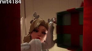 Mercy takes that big cock deep in her ass to get fucked and pregnant 😈